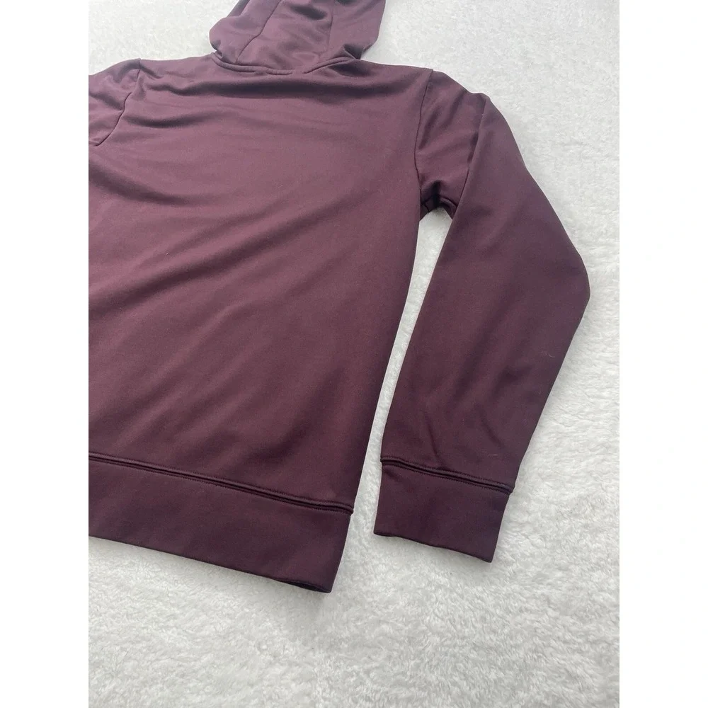 The‎ North Face Mens Burgundy Camo Logo Pullover Fleece Hoodie Maroon S/M
